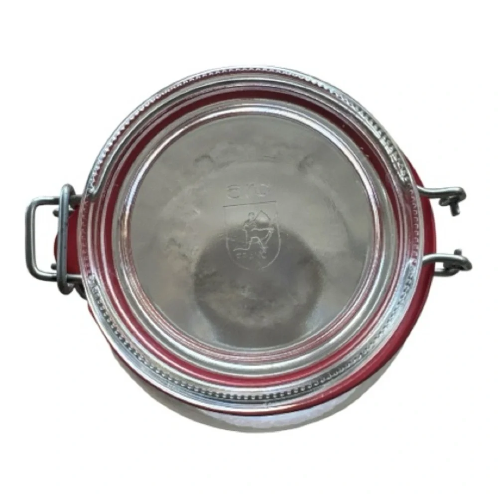 Vintage Sunkist California‎ Pistachios 3L Glass Jar Hinged Lid Storage Canister
